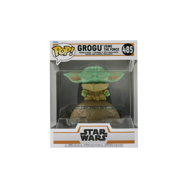 Pop! Vinyl：Star Wars: GROGU Using the Force Deluxe Figure with Lights and Sound 485